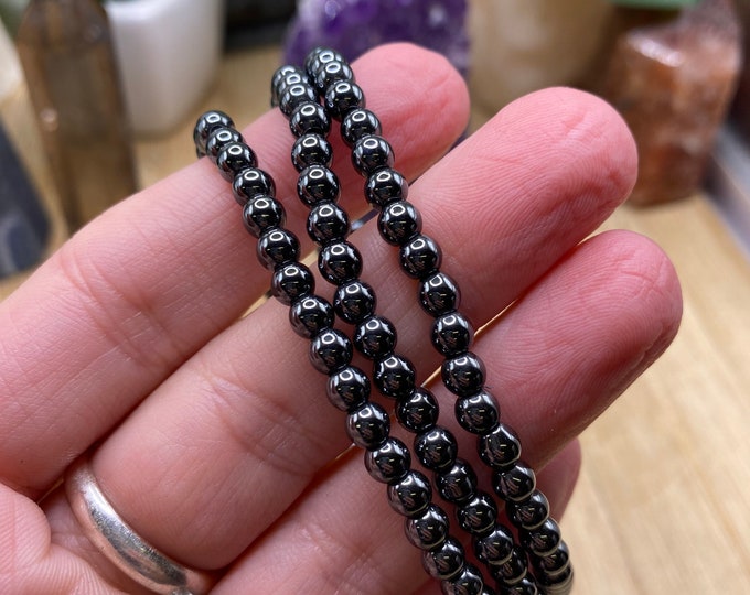 Hematite bead bracelet