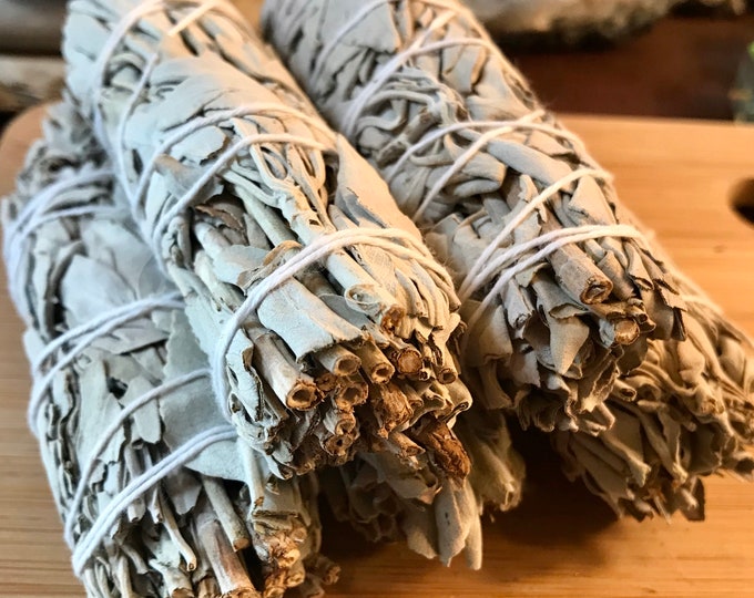 4 inch California Sage Smudging stick smudge sacred salvia you choose quantity