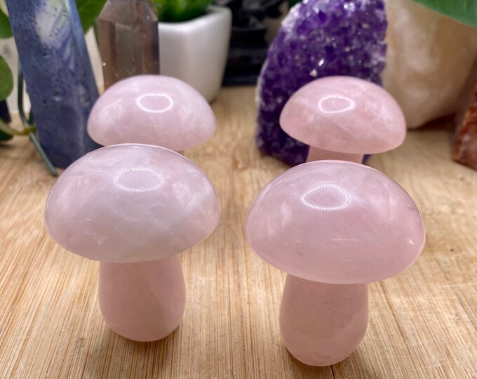 Rose Quartz crystal mushroom