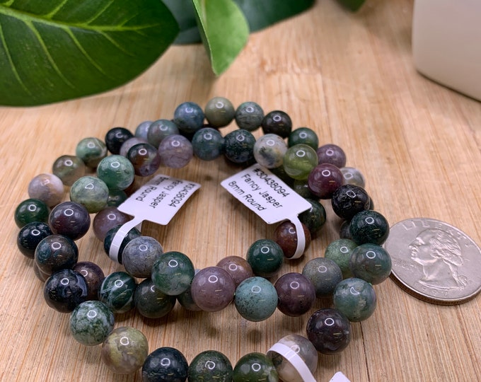 8 mm Fancy Jasper Bead Bracelet SME24 RB