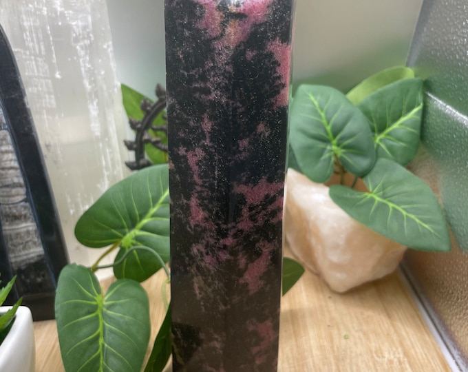 Rhodonite Tower 9.5 inches tall SME24