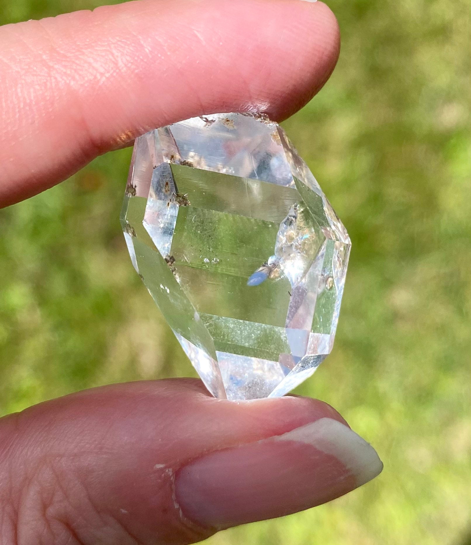 Herkimer Diamond Grade AA clear crystal geode cluster HD3009