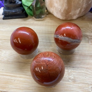 Red Jasper 40mm sphere crystal ball sme25