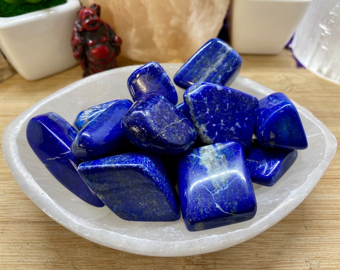 Premium Lapis Lazuli Stones Set with Gift Bag and Note