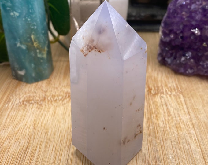 Light Blue Chalcedony Obelisk tower MCT3 Flat 16