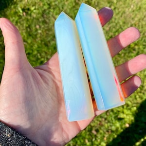 Opalite tower point obelisk