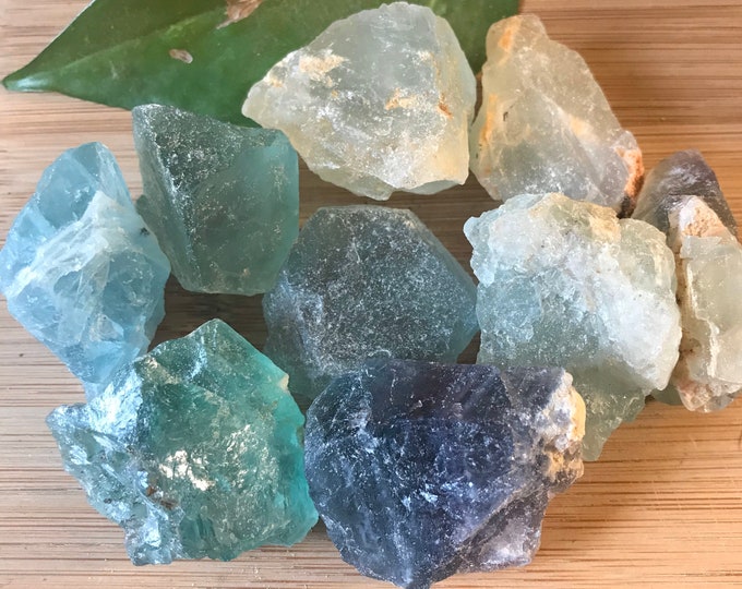 Natural Rainbow Fluorite stones Gift Bag