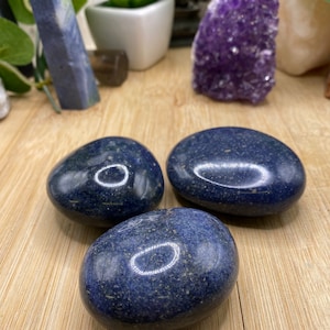 Lazulite palm stone tumbled polished SME