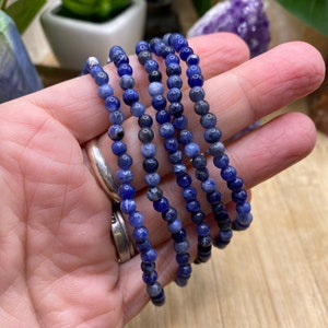 Sodalite Bracelet 4mm beads SME24 BB