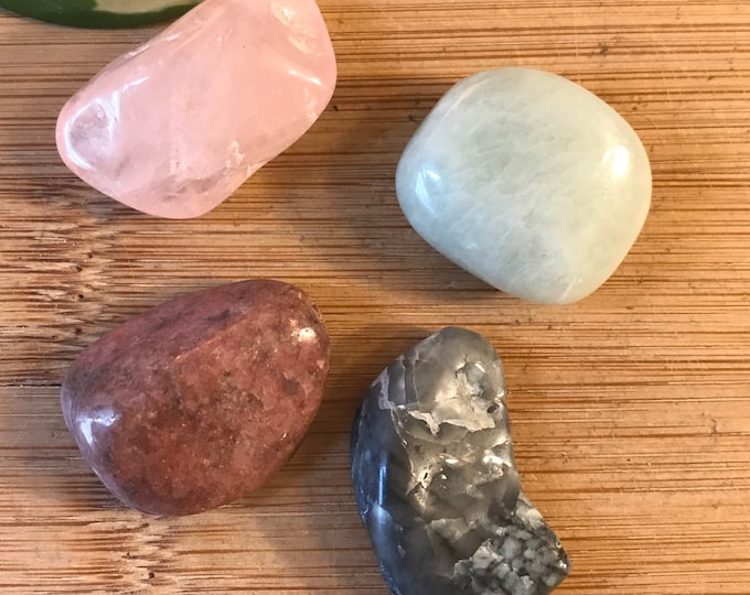 Love Tumbled Stone Gift Bag with Note romance passion relationship