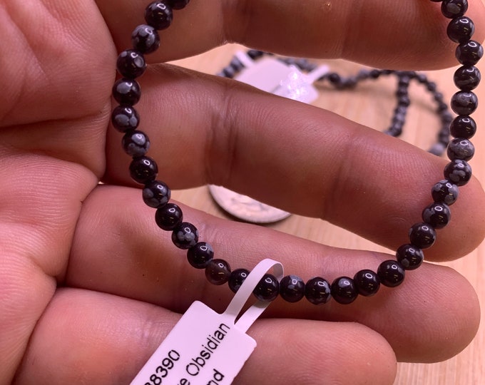 Snowflake Bracelet 4mm beads SME RB SME24