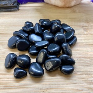 Tumbled Shungite crystal healing geode polished