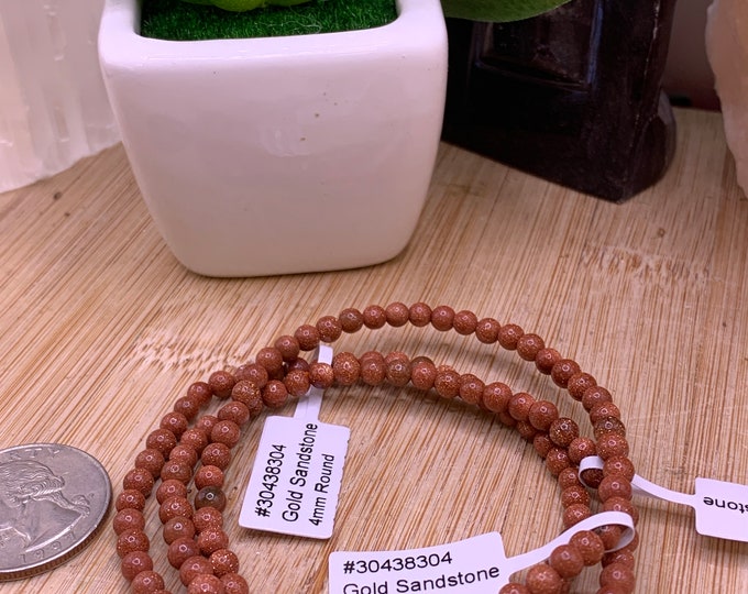 4mm Goldstone Bracelet SME24 RB