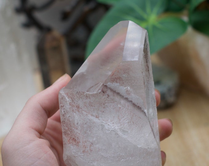 Large Lemurian Quartz wand Point MLQP5 Flat 12