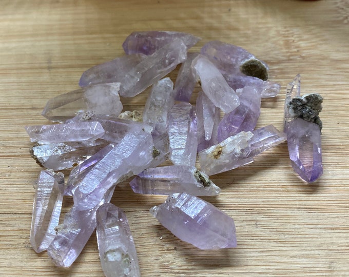 Extra Small Amethyst Points Vera Cruz single termination Gift Bag jewelry making crafts crafting