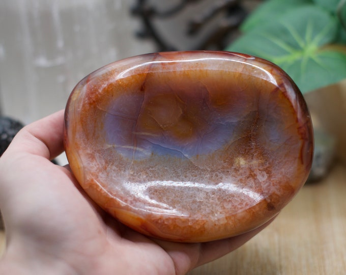 Polished Carnelian bowl MPCB1 Flat 5