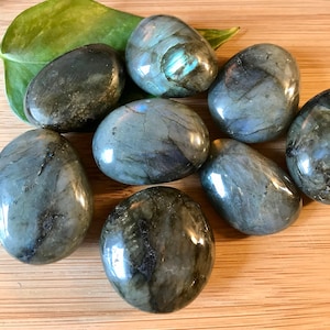 Labradoriet Pebbles Tumbled Stones Gift Bag