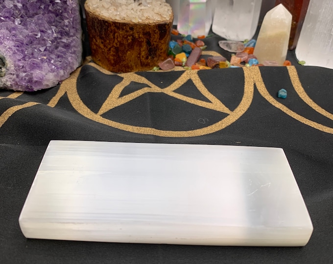 Selenite charging plate 4 x 1.75 inch