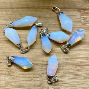 Opalite pendant teardrop necklace SME24