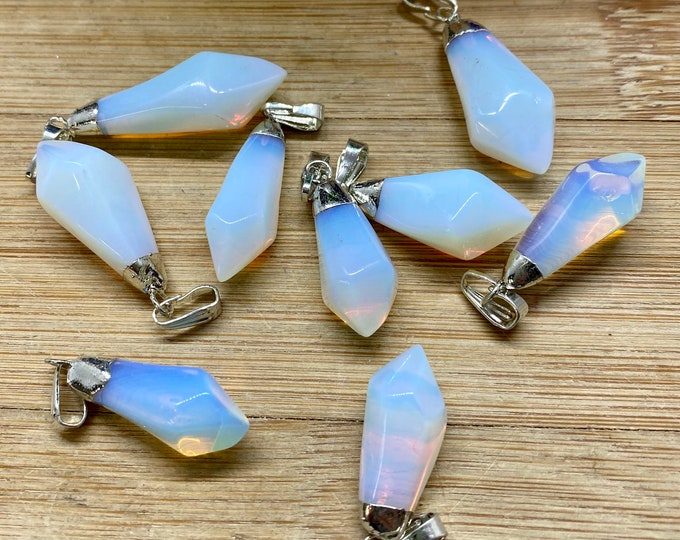 Opalite pendant teardrop necklace SME24