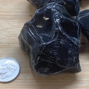 Natural Obsidian rough Stones Gift Bag