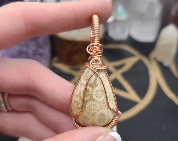 Fossil Coral Pendant FCP14-R5