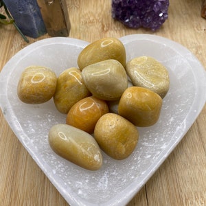 Tumbled Yellow Aventurine Stone with Gift Bag