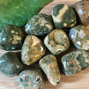 Tumbled Rhyolite Stone with Gift Bag and Note SME24