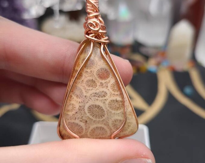 Fossil Coral Pendant FCP33-R5