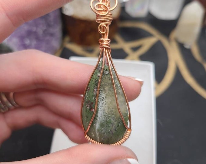 Moss Agate Pendant MAP13-R5
