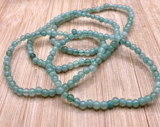 Green Aventurine bead bracelet 4mm bead