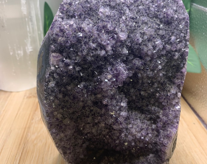 Large Polished Amethyst crystal cluster from Uruguay A23AM03