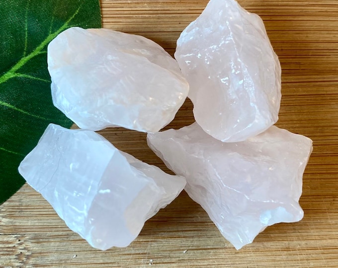 Natural Pink Calcite raw Stones Set with Gift Bag