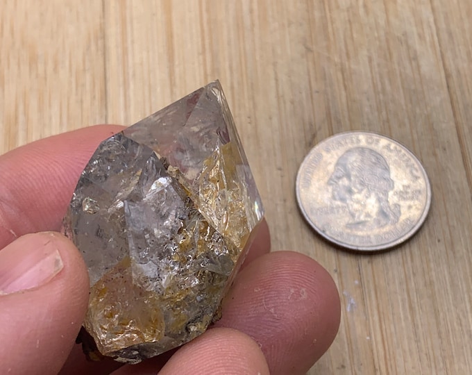 Herkimer Diamond crystal geode cluster HD03F23