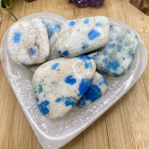 K2 Smooth Stones Azurite Granite Stones Set with Gift Bag