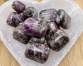 Premium Tumbled Eudialyte Stone Set with Gift Bag