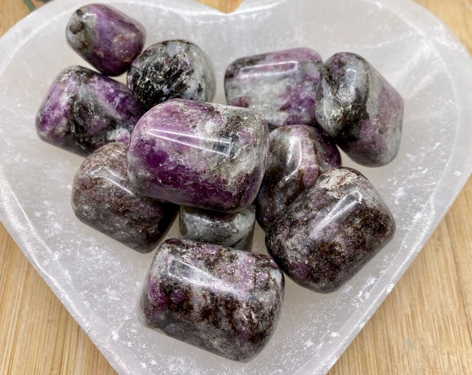 Premium Tumbled Eudialyte Stone with Gift Bag