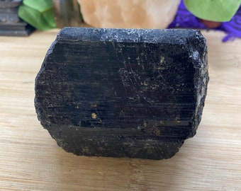 Premium Black Tourmaline cluster crystal raw stone BT1