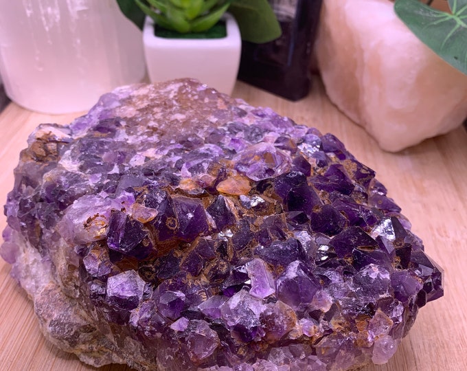 Beautiful Natural Amethyst Geode crystal cluster SME AmGe114
