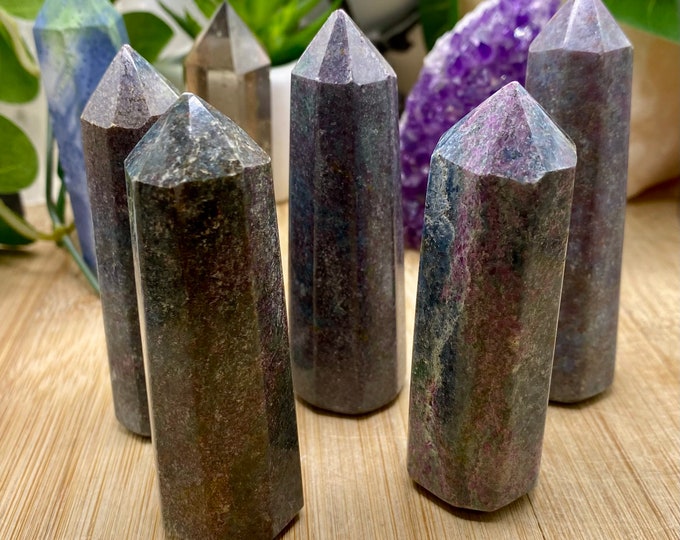 Ruby and Kyanite tower point obelisk