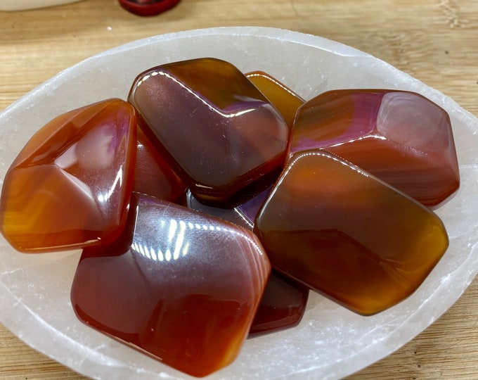 Polished  Carnelian Stone squares