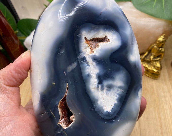 Orca Agate Freeform  Crystal Sculpture ORCA11