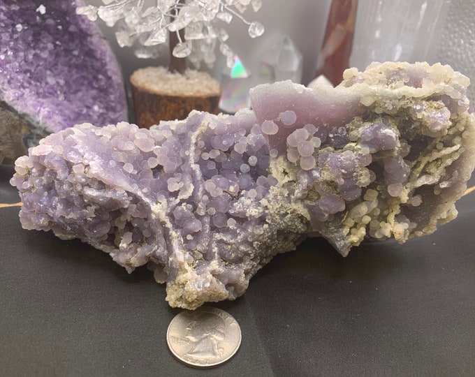 Amazing Grape Agate crystal specimen GA02M23