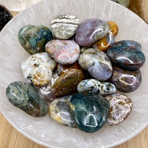 Tumbled Ocean Jasper hearts