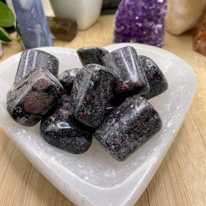 Premium Hand Polished Spinel in Matrix  tumbled crystal healing geode