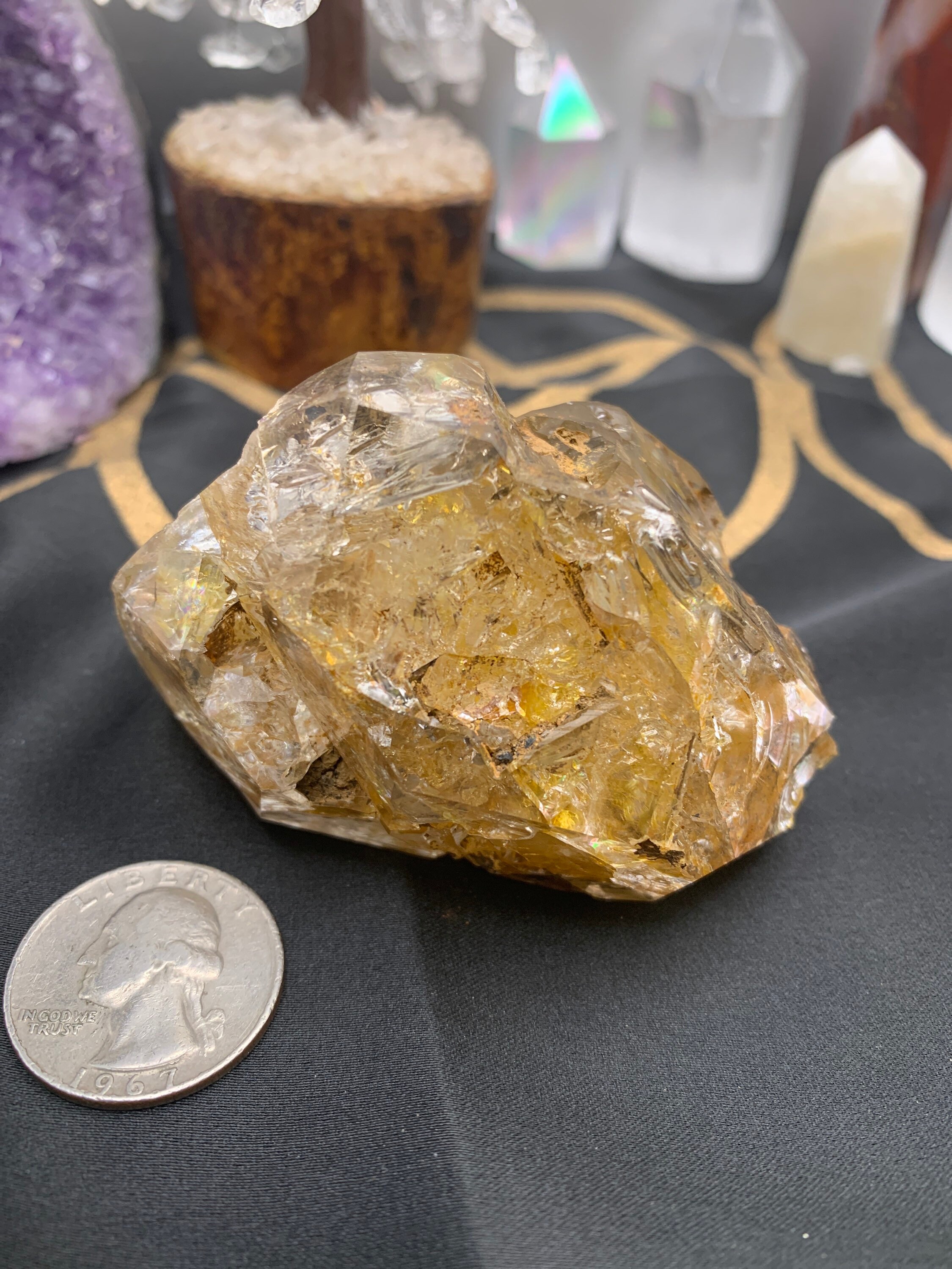 Huge Golden Healer Herkimer Diamond HD21M23 Etsy Canada
