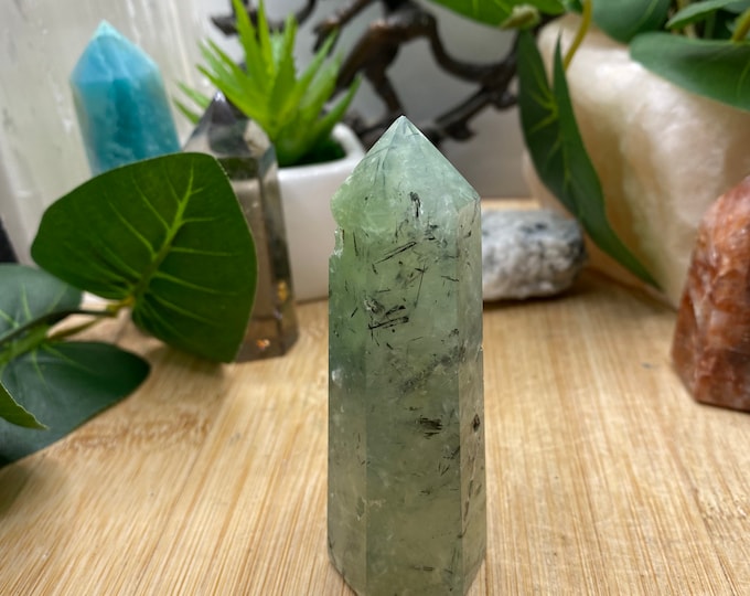 Prehnite Tower Point crystal PT2