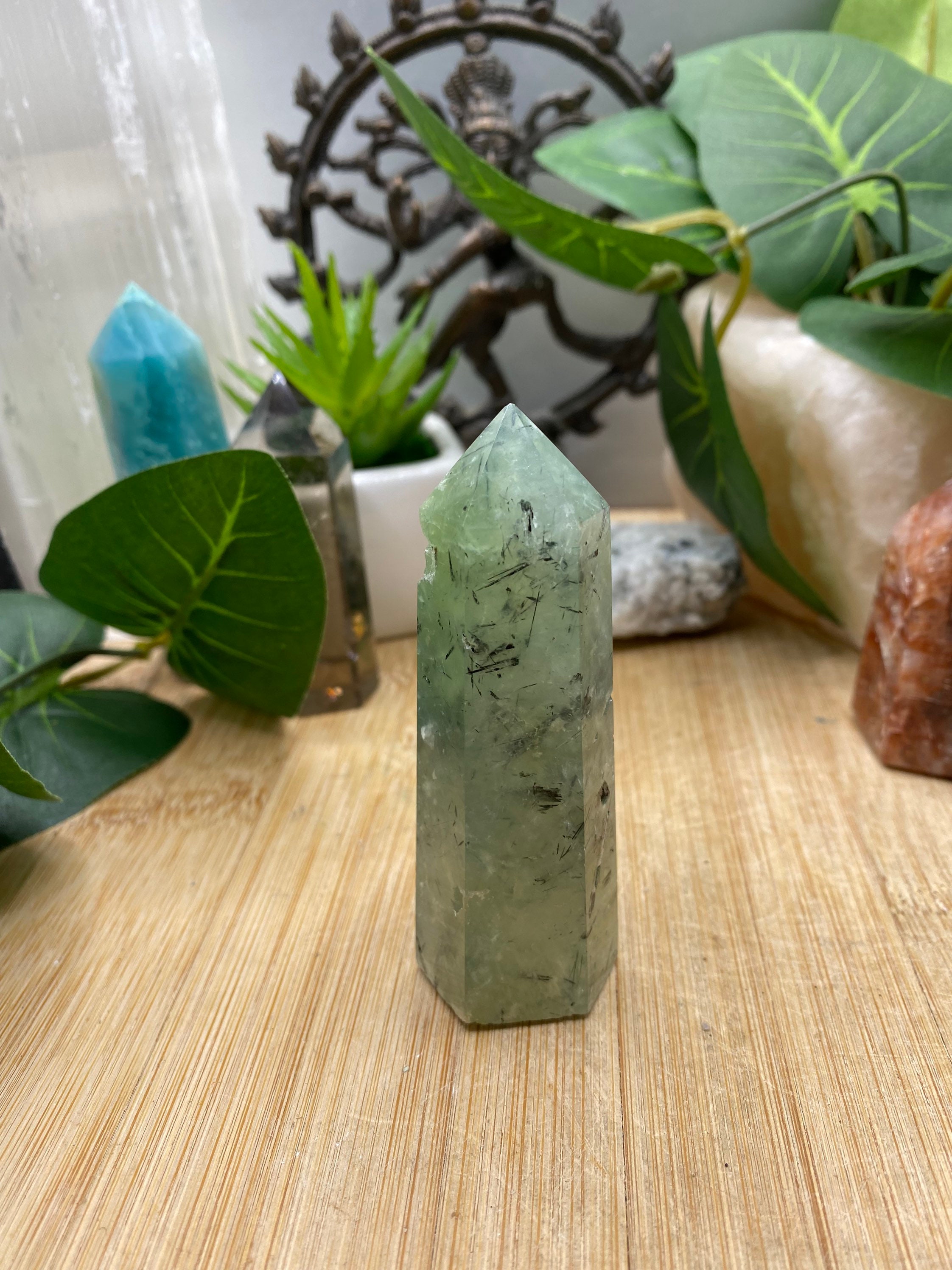 Prehnite Tower Point crystal PT2