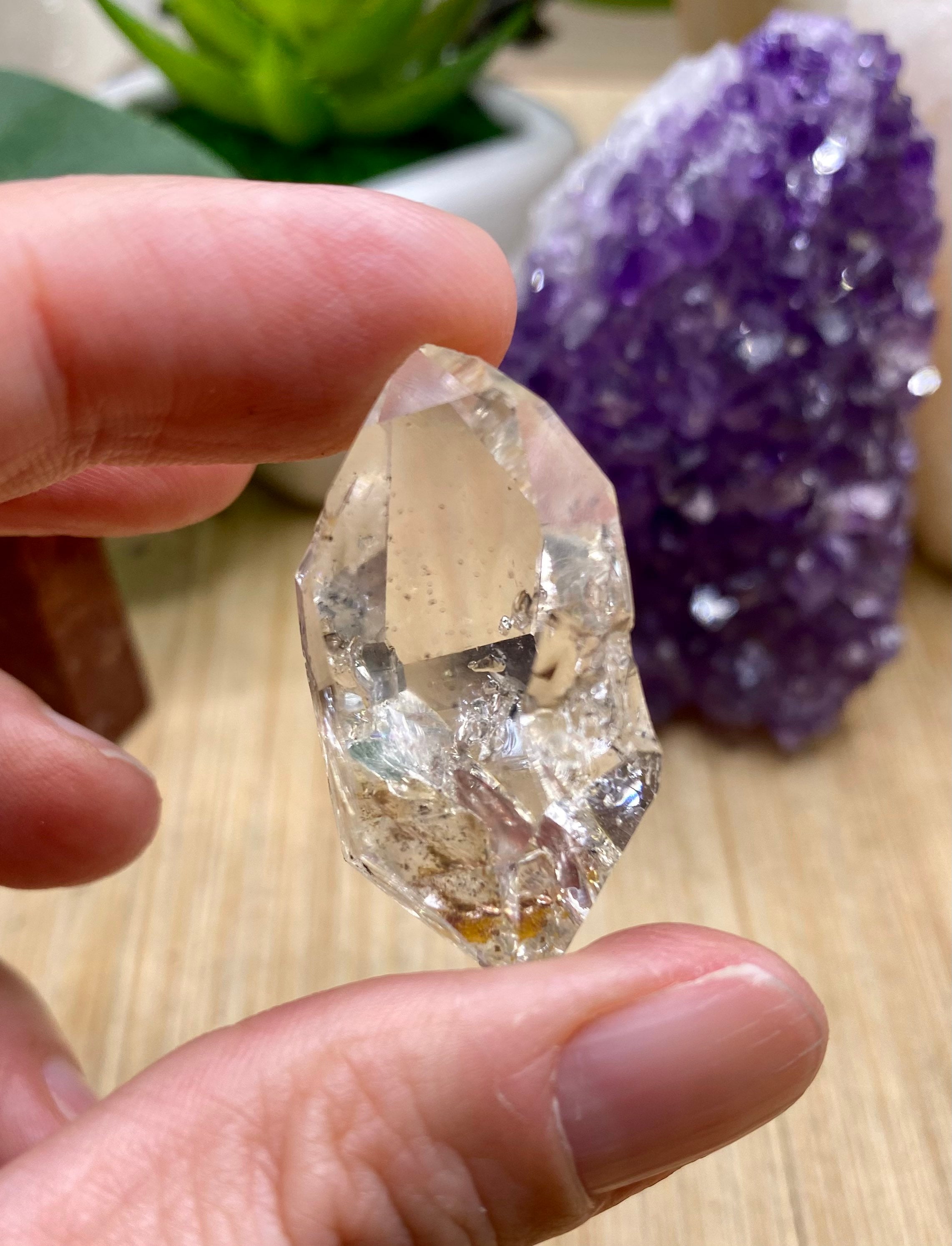 Herkimer Diamond crystal geode cluster HERK160