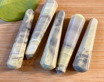 Infinite Stone serpentine wand faceted massage Stones crystal